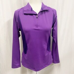 Champion Purple Lightweight Half Zip Pullover